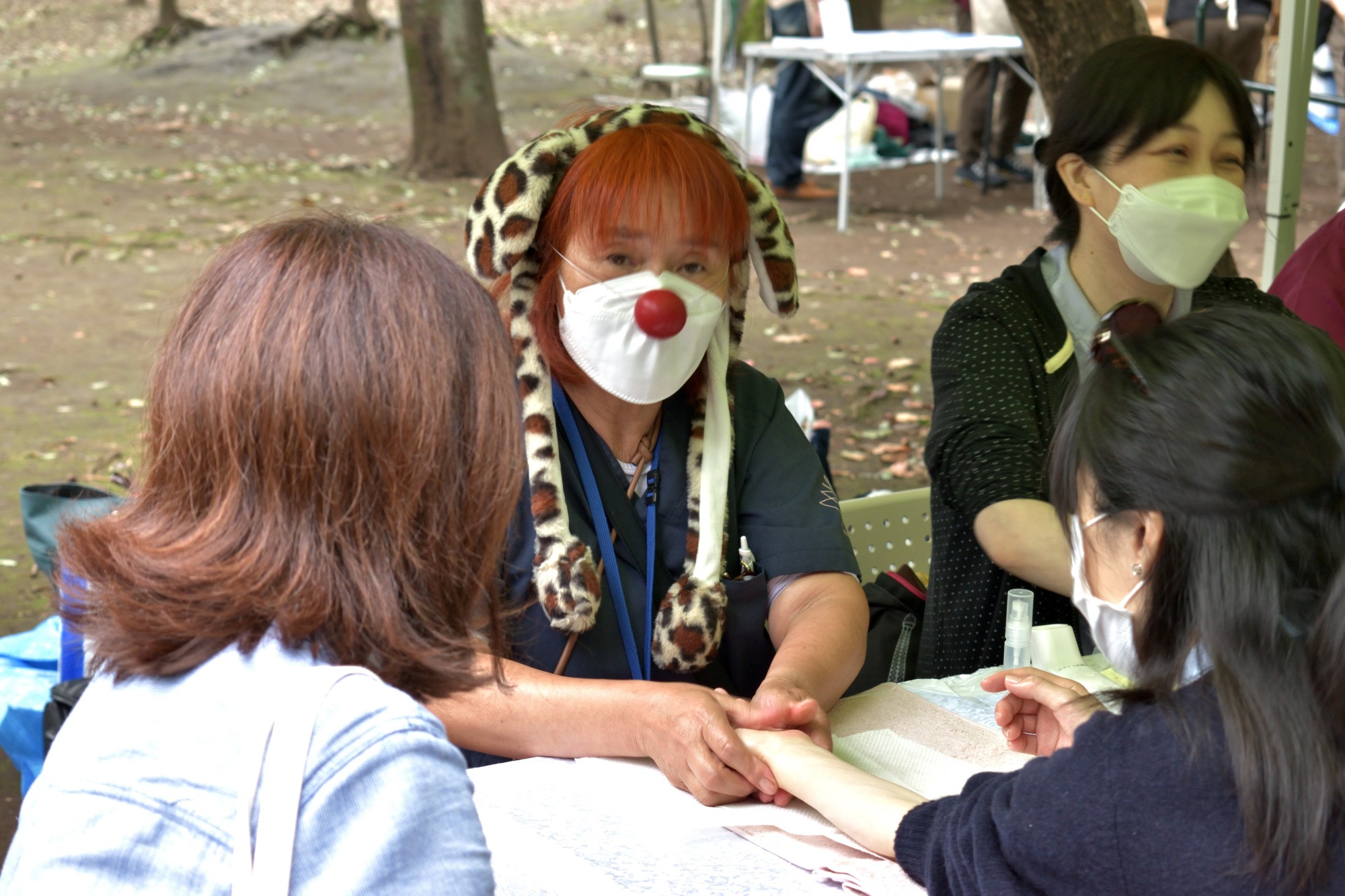 【エリアC】「北沢地域部会」アロマハンドの様子