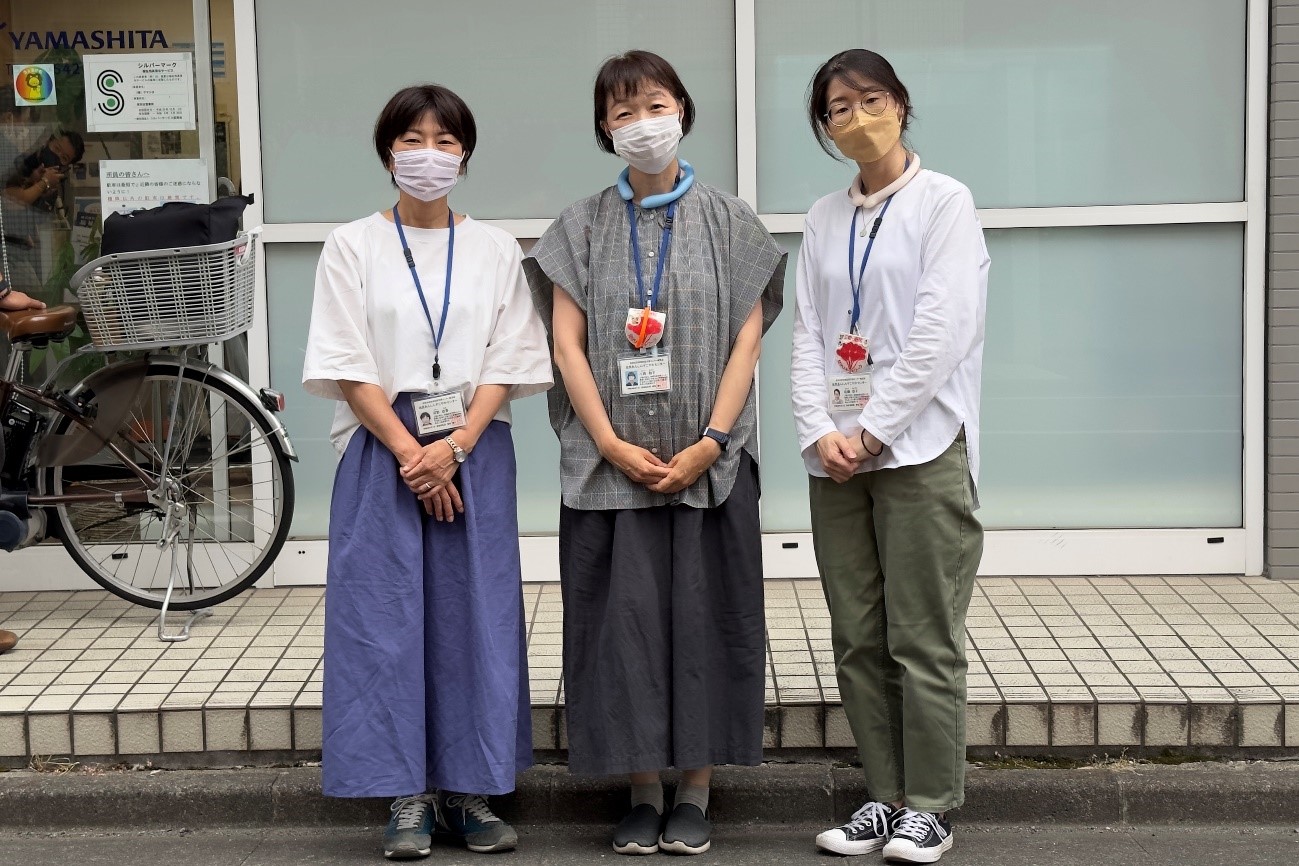 池尻あんしんすこやかセンター河野さん、小西さん、佐藤さん