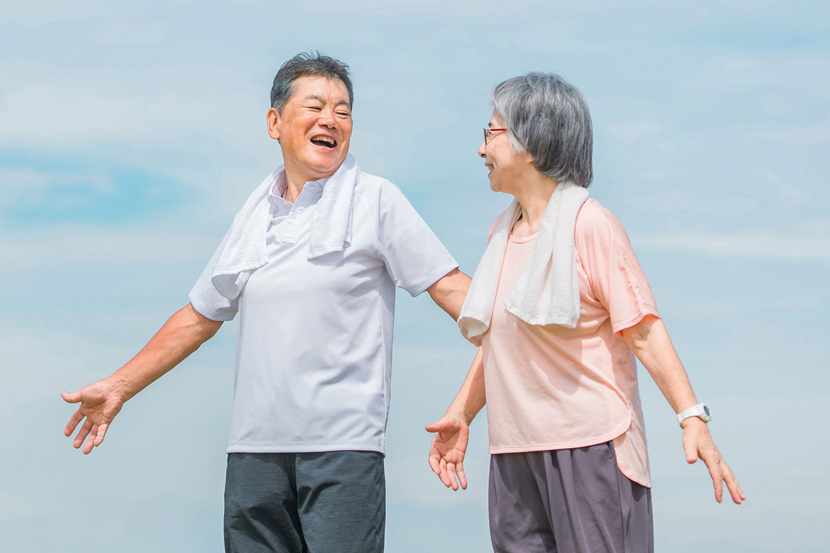 高齢者が行う脳トレの効果イメージ