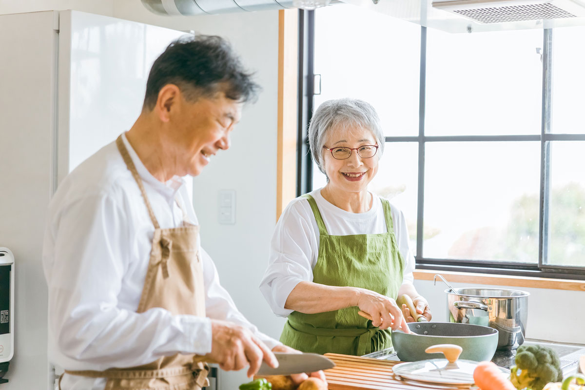 自身で調理することも認知症予防に効果的のイメージ