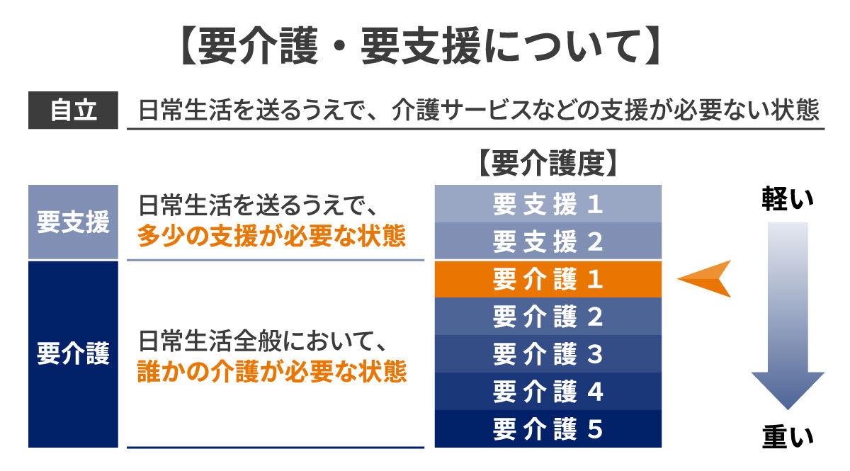 要介護・要支援について【要介護１】