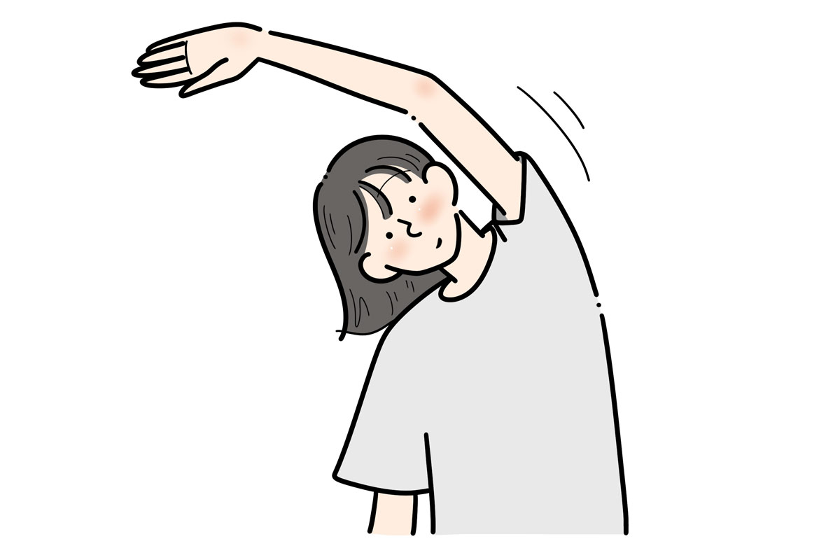 脇腹の運動イメージ