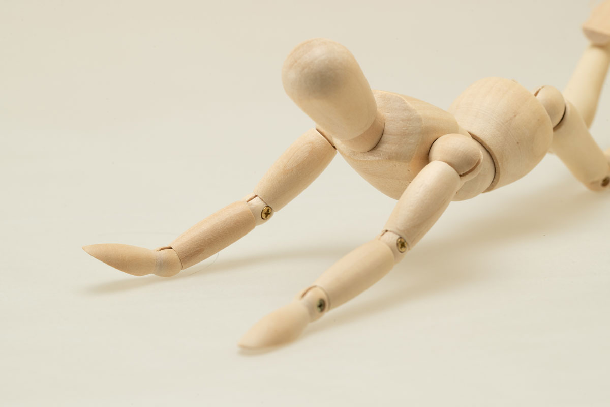 体が傾くことの影響のイメージ