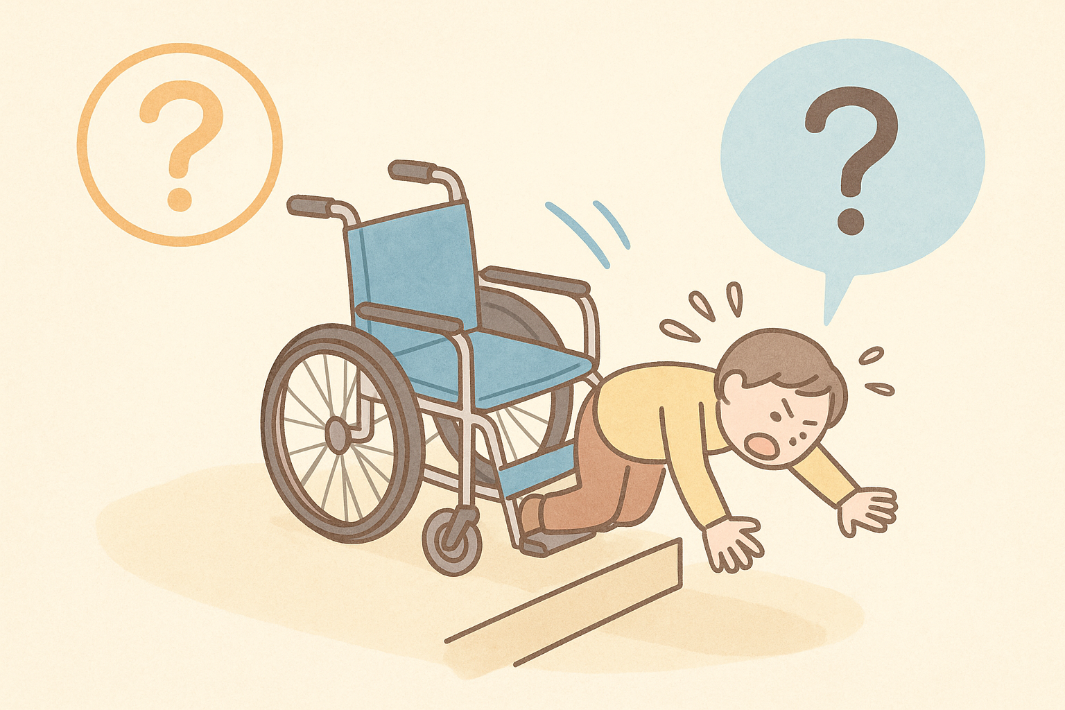 なぜ車椅子での転倒が起こるのか？