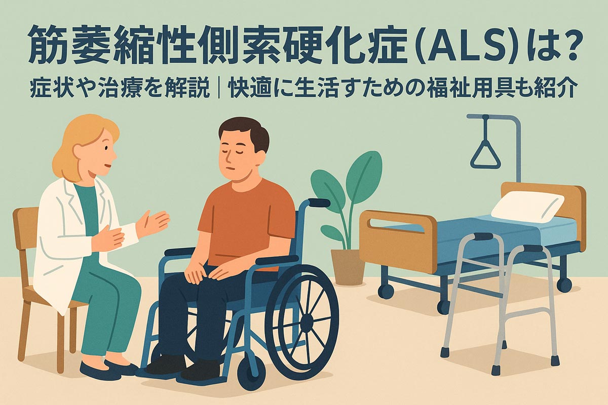 筋萎縮性側索硬化症（ALS）とは？症状や治療を解説｜快適に生活するための福祉用具も紹介
