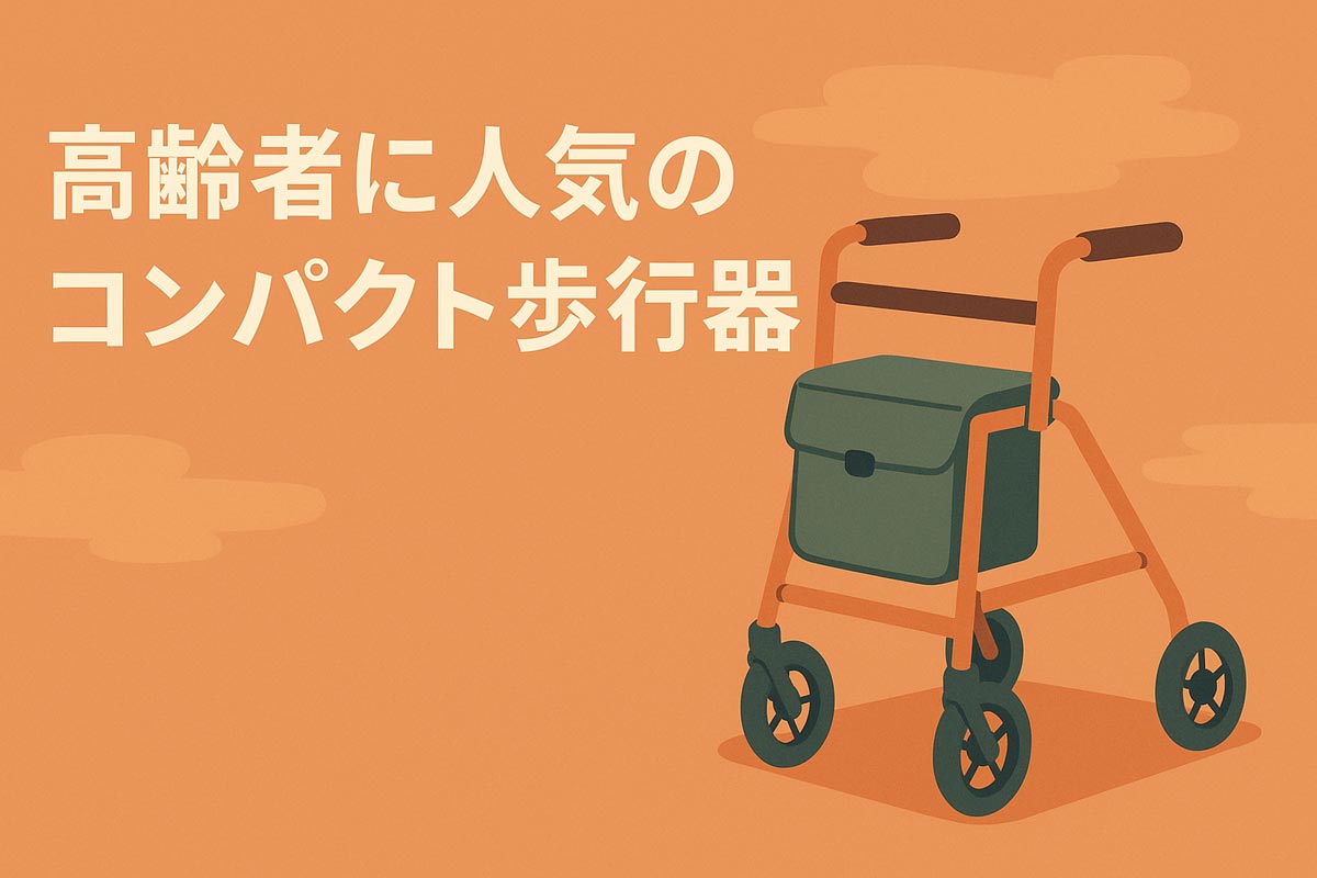 高齢者に人気のコンパクト歩行器とは？選び方やメリットを解説
