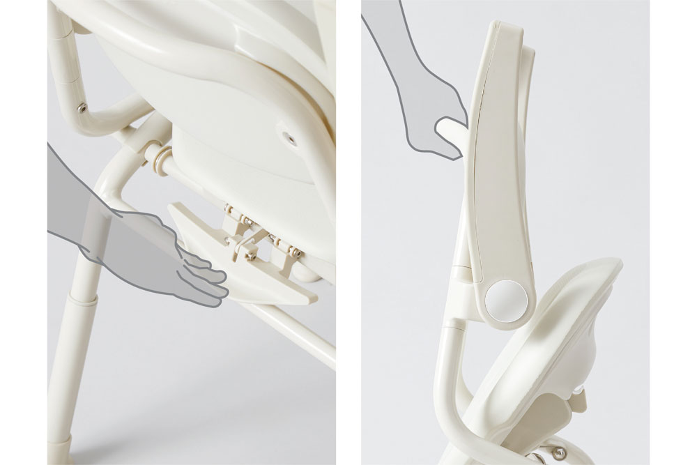 ユニプラスコンパクトシャワーチェア（ライトタイプ） 簡単折りたたみ