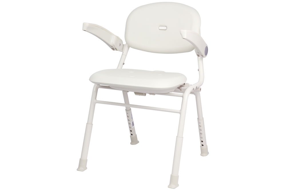 ユニプラスミドルシャワーチェア(ライトタイプ) ホワイト