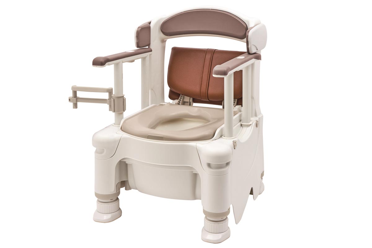 ポータブルトイレ FX-30 座面付 座開